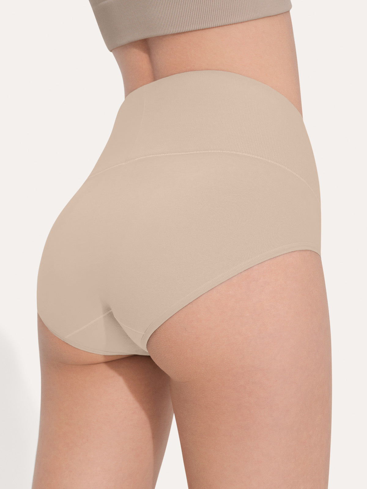 Pure Cotton Wide Elastic Band High-Waisted Brief (2-Pack)