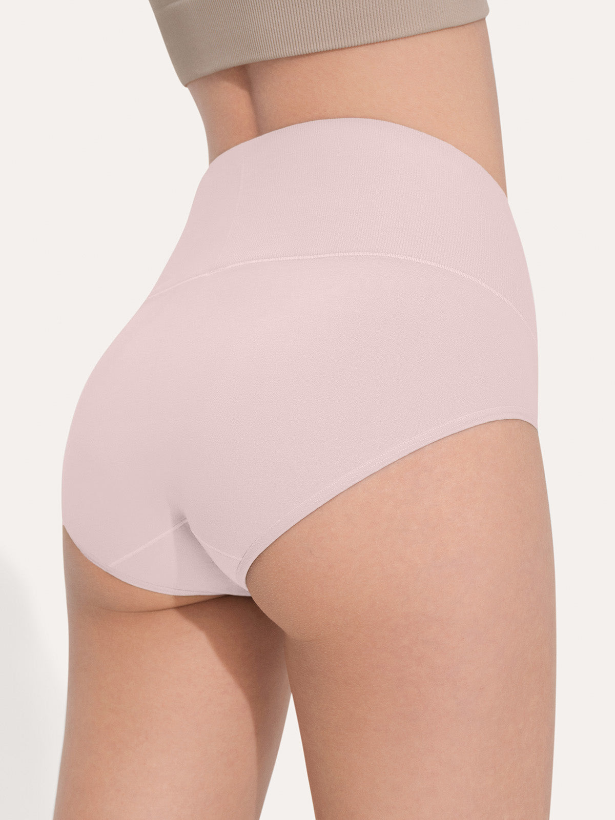 Pure Cotton Wide Elastic Band High-Waisted Brief (2-Pack)