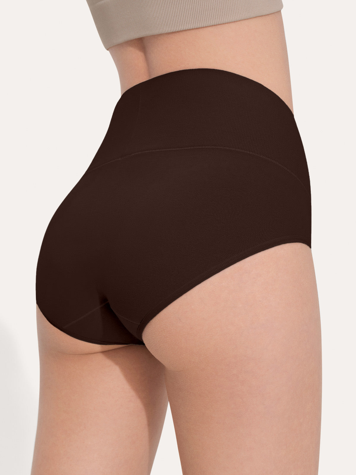 Pure Cotton Wide Elastic Band High-Waisted Brief (2-Pack)