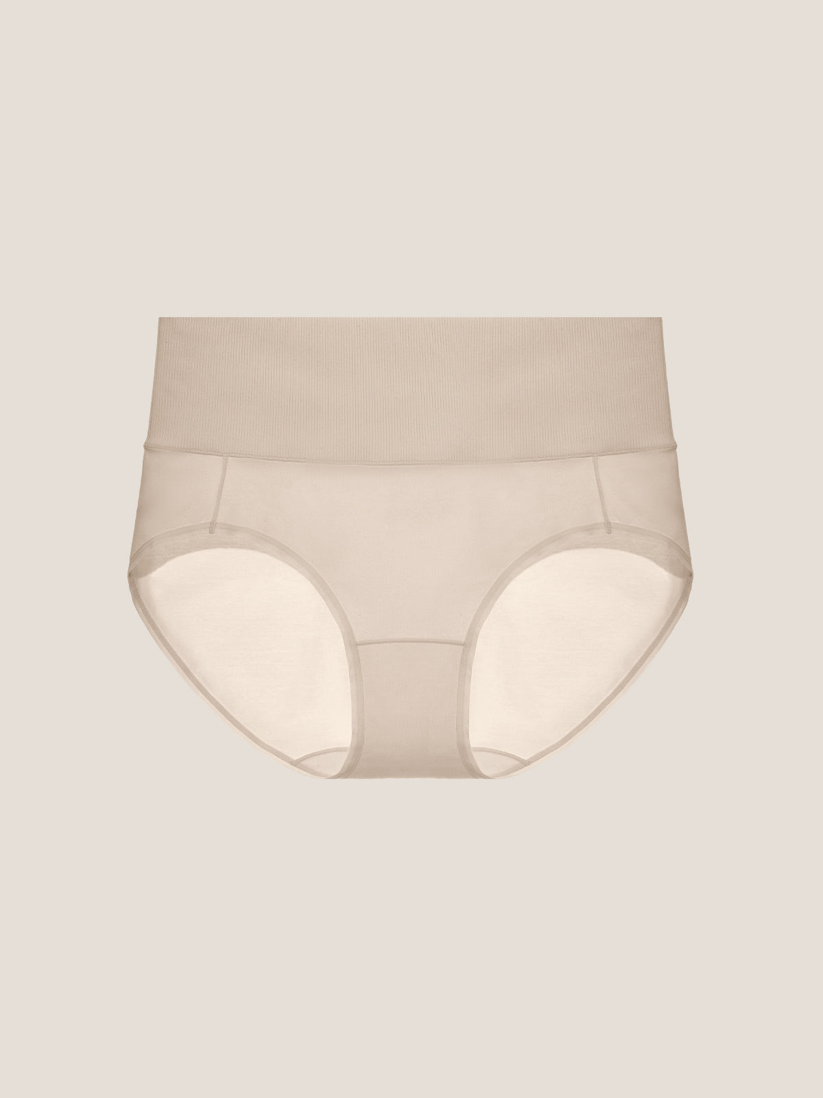 Pure Cotton Wide Elastic Band High-Waisted Brief (2-Pack)