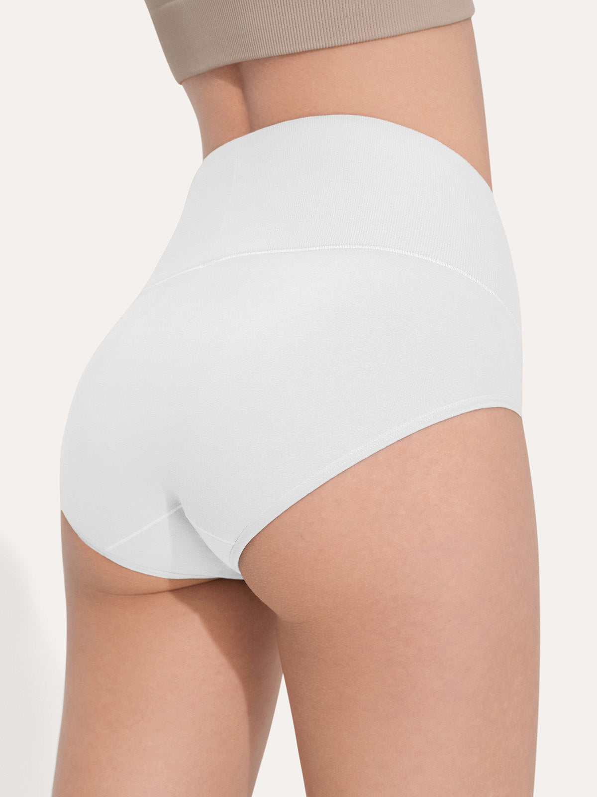 Pure Cotton Wide Elastic Band High-Waisted Brief (2-Pack)