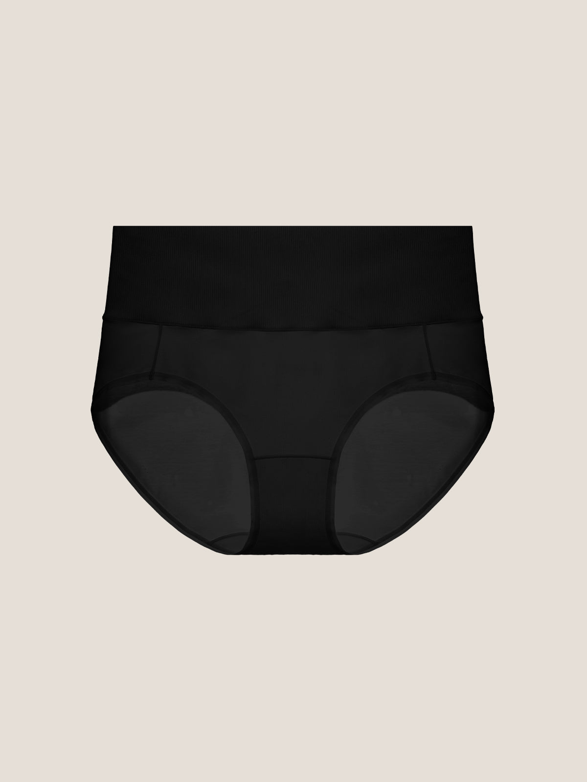 Pure Cotton Wide Elastic Band High-Waisted Brief (2-Pack)